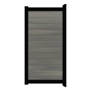 Poort Profi-Fence | 97x186cm | Natural Light Grey | Horizontaal | Zwart aluminium frame