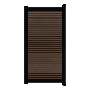 Poort Profi-Fence | 97x197cm | Rhombus Vogue | Horizontaal | Zwart aluminium frame