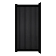 Poort Profi-Fence | 125x186cm | Rhombus Solid Black | Verticaal | Zwart aluminium frame