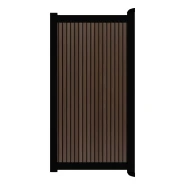 Poort Profi-Fence | 125x186cm | Rhombus Vogue | Verticaal | Zwart aluminium frame