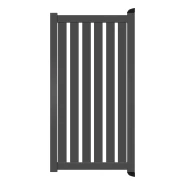 Poort Profi-Fence | 125x175cm | Sight 100 - Antraciet | Verticaal | Antraciet aluminium frame