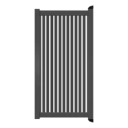 Poort Profi-Fence | 125x175cm | Sight 50 - Antraciet | Verticaal | Antraciet aluminium frame
