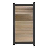 Poort Profi-Fence | 125x175cm | Rhombus Mocca | Horizontaal | Antraciet aluminium frame