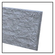 Betonplaat Granietmotief dubbelzijdig Grijs 184x36x4.8cm (levertijd ca. 4 weken)