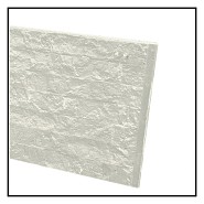 Betonplaat Granietmotief dubbelzijdig Wit 184x36x4.8cm