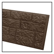 Betonplaat Romaans motief dubbelzijdig Bruin 184x36x4.8cm (levertijd ca. 4 weken)