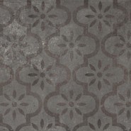 *Keramische tegel XL Fresco Decor Grey grijs 90x90x3cm. op=op!