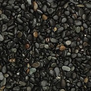 *Beach Pebbles Black 8-16 mm 25kg