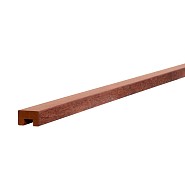 Hardhouten geschaafde damwandregel 45x68x2000mm met sponning