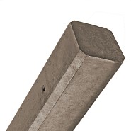 Betonpaal Bruin | Plat | 10x10cm | Gecoat | hout-beton syteem