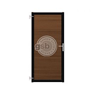 Tuinpoort Profi-Fence | Savanna Brown | Zwart frame