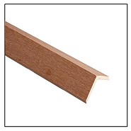 *WPC Vlonder L- Afdekstrip Bruin 45x48x2000mm