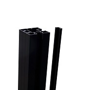 *Profi-Fence Aluminium paal incl. startblokjes 75x75x3200mm RAL9005