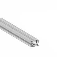 *Aluminium onderregel laag 25x35x4000mm