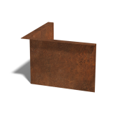 Kantopsluiting Cortenstaal Gezet