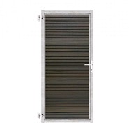 Composiet Poort Profi-Fence Chocolate 110x190cm - Verzinkt Frame Horizontaal