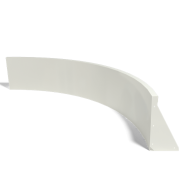 Keerwand gepoedercoat