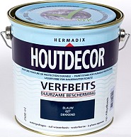 *Houtdecor 627 blauw 2500ml