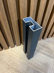 *Profi-Fence antraciet muurprofiel 35x75x2200mm RAL7016