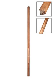 *Bangkiraipaal met sponning UT diamantkop 88x88x2750mm  Beperkte voorraad Op=Op