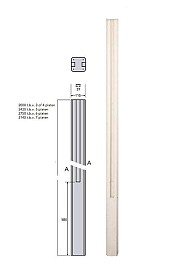 Betonpaal Wit | Gecoat | beton-beton syteem 