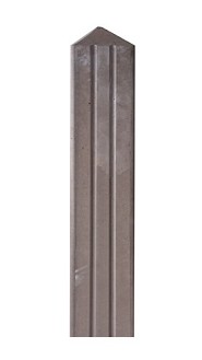 Betonpaal punt Hardhoutlook Bruin 9x9x275cm hoek sponning 37cm