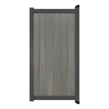 Poort Profi-Fence | 97x175cm | Natural Light Grey | Verticaal | Antraciet aluminium frame