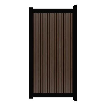 Poort Profi-Fence | 125x186cm | Rhombus Vogue | Verticaal | Zwart aluminium frame
