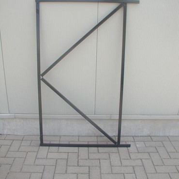 *Stalen poortframe ST 100 Verstelbaar afm 100x155cm zwart gepoedercoat