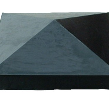 Afdekmuts 24x24cm Zwart gecoat