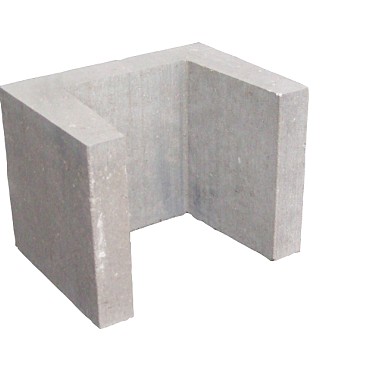 *U-element 40x40x50cm grijs