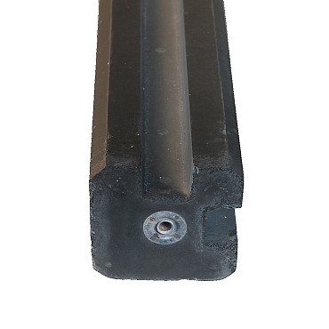 Betonschuttingpaal Antraciet 11.5x11.5x130cm hoeksp. 72cm