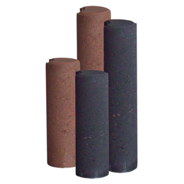 *Palissadepaal Zwart 8x35cm Op=Op