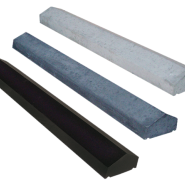 Muur afdek 15x100cm glad grijs