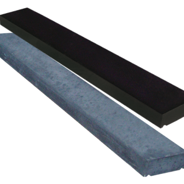 Muur afdek vlak 15x100x5cm Zwart beton