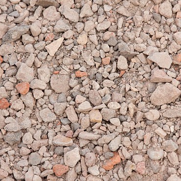 Gebroken puin t.b.v. oprit of terras BB