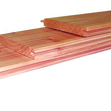 Douglas dakbeschot 1,6x11,6 cm groen geïmpregneerd