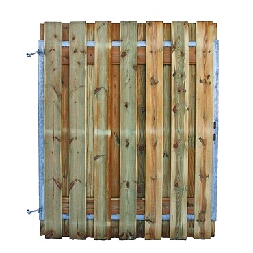 Poort 140cm Grenen Stalen Frame 140x180cm Verticaal