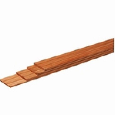 *Bangkirai plank met 2 groeven 12x145x1800mm (vergrijsd)
