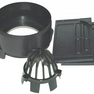 *Zakje met hulpstukken  t.b.v. kunststof goot Slotline