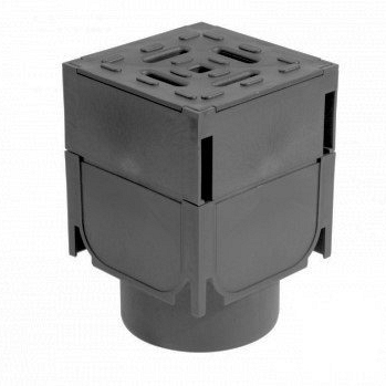 *Verbindingsblok goot Hoog zwart Koppelblokje t.b.v. kunsstof goot slotline