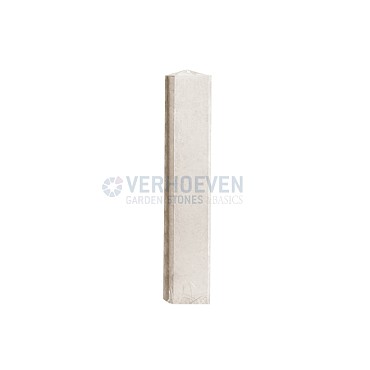Tuinhek Tussenpaal Wit met sponning 57cm Hugo 120x13x13cm