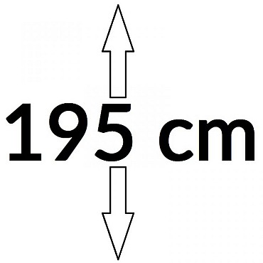 Toeslag poort verticaal 195cm hoog WPC 9x145mm tot 120cm breed