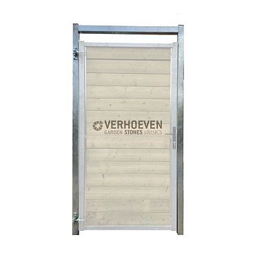 Verzinkt stalen kozijn op RAL kleur voor kader poort 120x190cm inclusief scharnieren