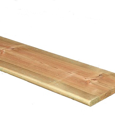 Grenen schuttingplank 1,6x14 cm