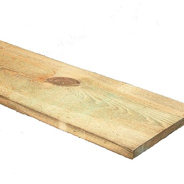 *Gezaagd grenen geimpregneerd 18x195x1800mm