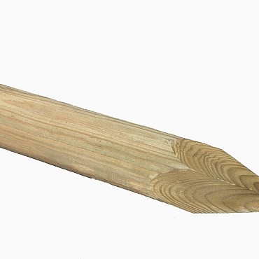 Rondhout gepunt Grenen 80x2500mm