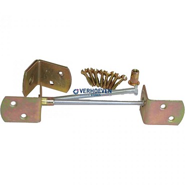 *L-Beslag verzinkt p.set incl. schroeven en patentbouten