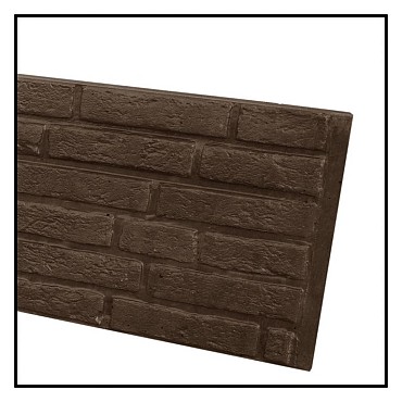 Betonplaat Baksteenmotief dubbelzijdig Bruin 184x36x4,8cm (levertijd ca. 4 weken)