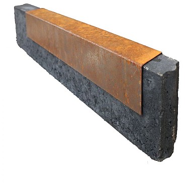 *Cortenstaal 5cm opsluitkap 5x6x200cm op=op